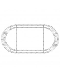 Gabbione con Letto Rialzato in Ferro Zincato 200x100x50 cm 2