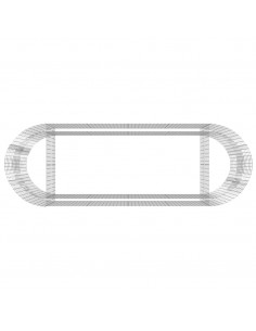 Gabbione con Letto Rialzato in Ferro Zincato 300x100x100 cm 2