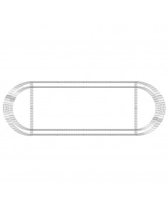 Gabbione con Letto Rialzato in Ferro Zincato 300x100x50 cm 2