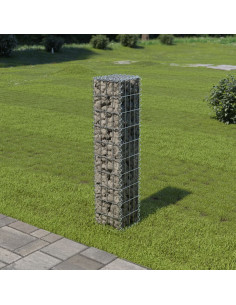 Gabbione in Acciaio Zincato 20 x 20 x 100 cm 2