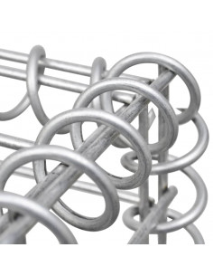 Gabbione in Rete in Acciaio Zincato 100x50x100 cm 2