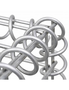 Gabbione in Rete in Acciaio Zincato 100x50x50 cm 2