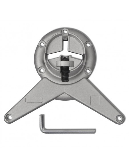 Gambe per Tavolo 4 pz Altezza Regolabile Cromate 1100 mm