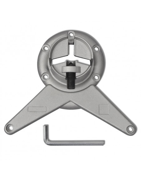 Gambe per Tavolo 4 pz Altezza Regolabile Cromate 870 mm