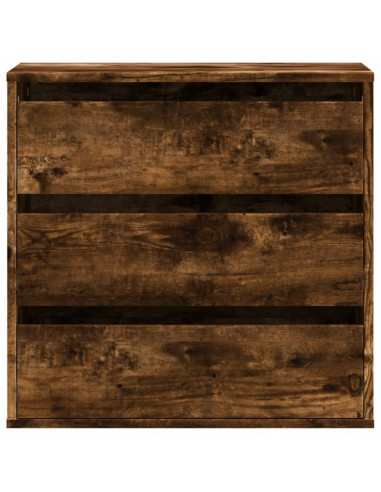 Cassettiera Angolare Rovere Fumo 60x41x58cm Legno Multistrato