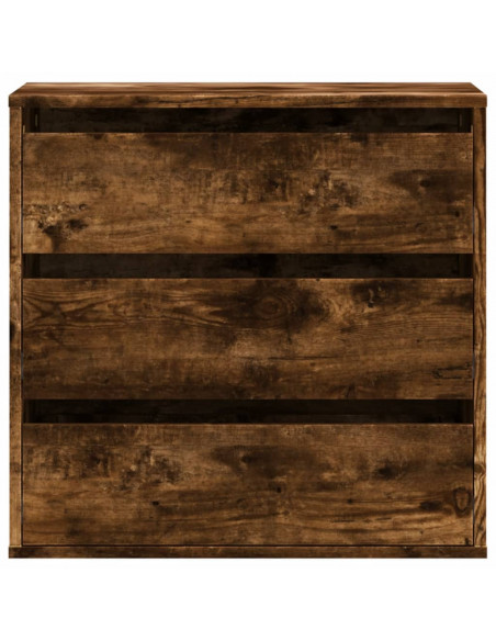 Cassettiera Angolare Rovere Fumo 60x41x58cm Legno Multistrato