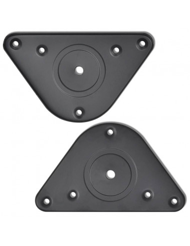 Gambe Tavolo 4 pz Regolabili Nere 1100 mm