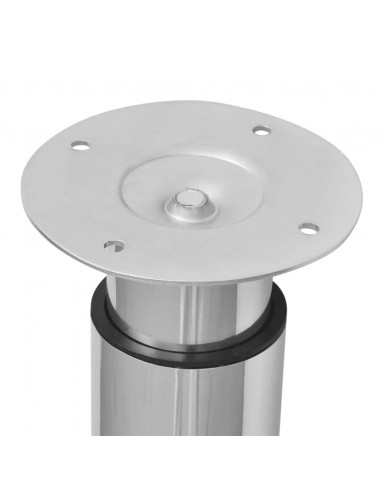 Gambe Telescopiche per Tavolo 2 pz Cromate 710 mm-1100 mm