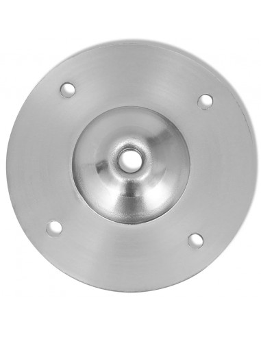 Gambe Telescopiche Tavolo 2 pz Nichel Spazzolato 710 mm-1100 mm