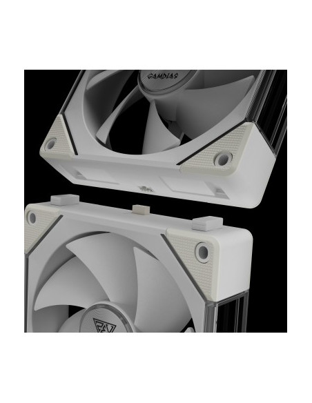 GAMDIAS VENTOLA CASE KIT AEOLUS P2-1201 BIANCO ARGB PWM FAN 120mm