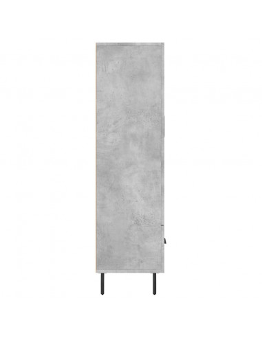 Credenza Grigio Cemento 69,5x31x115 cm in Legno Multistrato