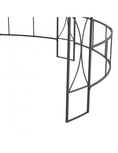 Gazebo 300x290 cm Bianco Rotondo