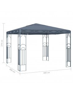 Gazebo 300x300 cm Antracite