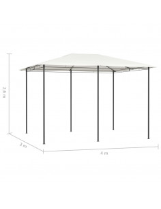 Gazebo 3x4x2,6 m Crema 160 g/m²