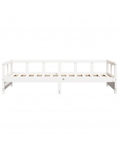 Dormeuse Bianca 80x200 cm in Legno Massello di Pino