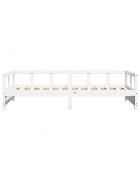Dormeuse Bianca 80x200 cm in Legno Massello di Pino