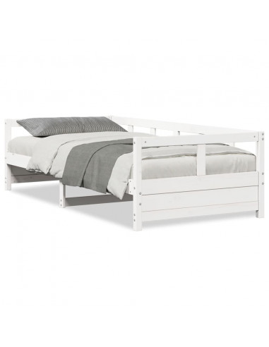 Dormeuse Bianca 80x200 cm in Legno Massello di Pino