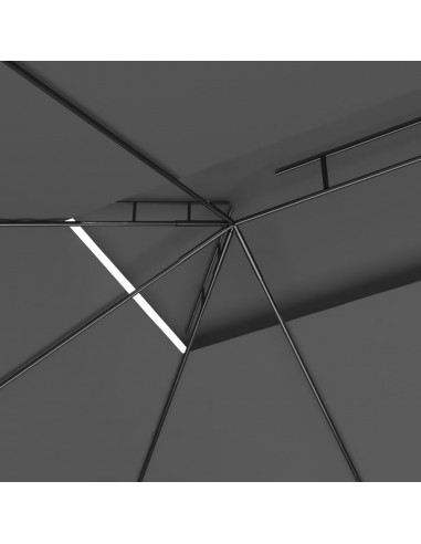 Gazebo 4x3x2,7 m Antracite 160 g/m²