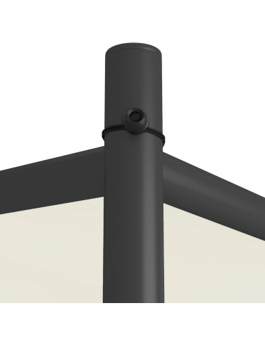 Gazebo Bianco 3x3 m 180 g/m² Tessuto e Acciaio