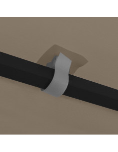 Gazebo con Luci a Stringa LED 4x3 m Grigio Talpa 2