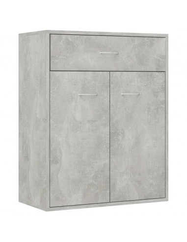 Credenza Grigio Cemento 60x30x75 cm in Legno Multistrato