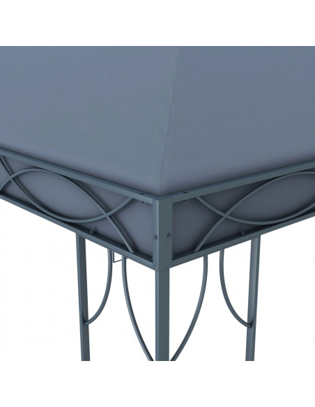 Gazebo con Stringa di Luci LED 400x300 cm Antracite