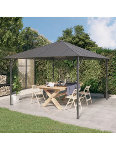Gazebo con Tetto 3x3 m Antracite