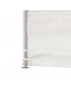 Gazebo con Tetto Bianco 2,28x2,23x2,69 m in Polietilene 2