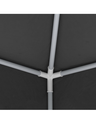 Gazebo Professionale con Pareti 2,5x2,5 m Antracite 90 g/m²