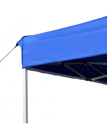 Gazebo Professionale Pieghevole Alluminio 4,5x3 m Blu