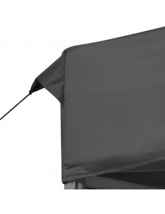 Gazebo Professionale Pieghevole Alluminio 6x3 m Antracite 2