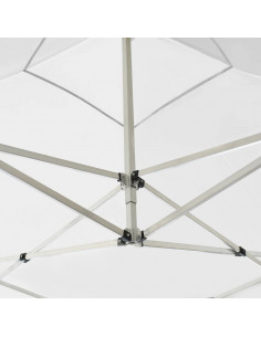 Gazebo Professionale Pieghevole in Alluminio 3x3m Bianco