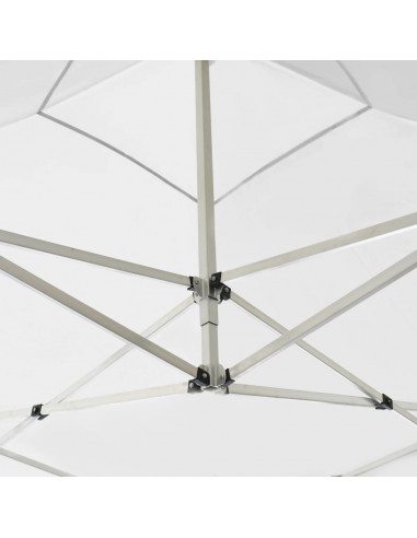 Gazebo Professionale Pieghevole in Alluminio 3x3m Bianco