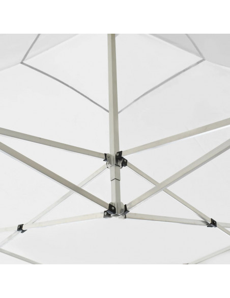 Gazebo Professionale Pieghevole in Alluminio 3x3m Bianco