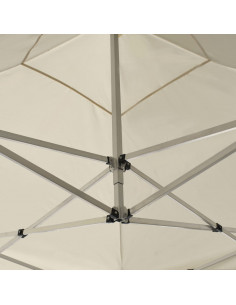 Gazebo Professionale Pieghevole in Alluminio 3x3m Crema 2