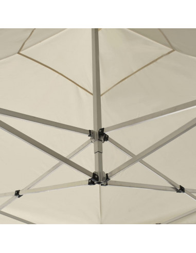 Gazebo Professionale Pieghevole in Alluminio 3x3m Crema
