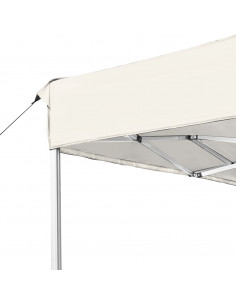 Gazebo Professionale Pieghevole in Alluminio 4,5x3 m Crema 2