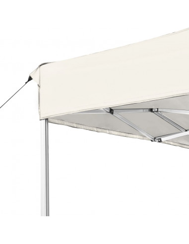 Gazebo Professionale Pieghevole in Alluminio 4,5x3 m Crema