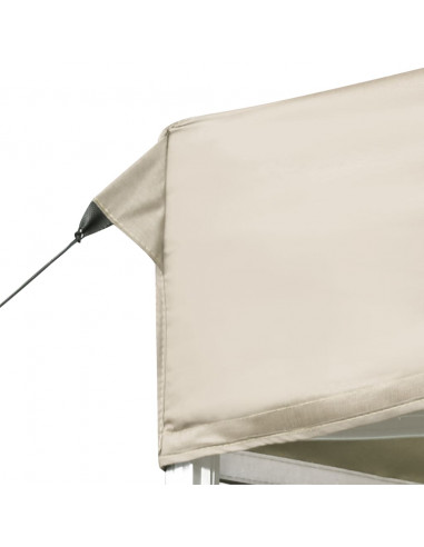 Gazebo Professionale Pieghevole in Alluminio 6x3 m Crema