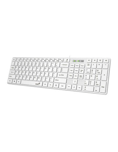 GENIUS TASTIERA MULTIMEDIALE SLIMSTAR 126 SLIM WHITE IT