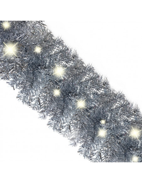 Ghirlanda Natalizia con Luci a LED 10 m Argento
