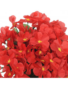 Ghirlande Fiori Artificiali 3 pz Rosso 85cm 2