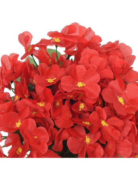 Ghirlande Fiori Artificiali 3 pz Rosso 85cm