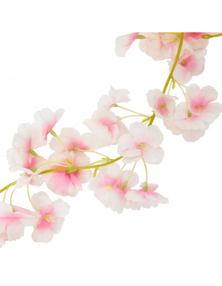 Ghirlande Fiori Artificiali 6 pz Rosa Chiaro 180cm