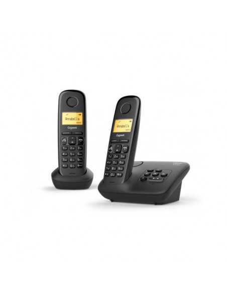 Gigaset A 270 A DUO Telefono analogico/DECT Identificatore di chiamata Nero
