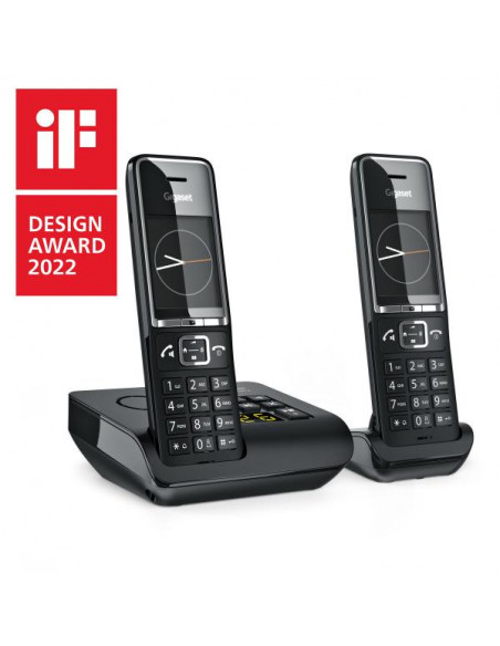 Gigaset COMFORT 550A duo Telefono analogico/DECT Identificatore di chiamata Nero