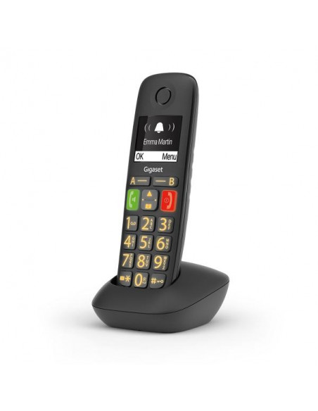 Gigaset E290 Telefono analogico/DECT Nero Identificatore di chiamata