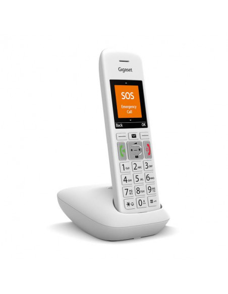 Gigaset E390 Telefono analogico/DECT Identificatore di chiamata Bianco