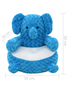 Giocattolo di Peluche Elefante Blu 2