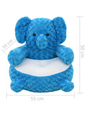 Giocattolo di Peluche Elefante Blu
